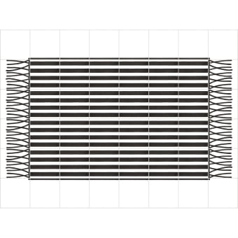 Tappeti piastrelle Ceramique Carpet bordo BL 1