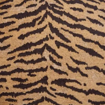 Tigre chenille Fabric Taupe House of Hackney