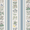 Voysey's Garden Panel House of Hackney Off-White & Ether-Stripe 1-WA-VOY-DI-W&S-XXX