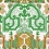 Emperor's Labyrinth Panel Mindthegap Green. Orange. White WP20584