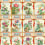 Panoramatapete Flowering Wall Mindthegap Blue. Green. Red. Taupe WP20585