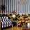 Papier peint panoramique Mono Stripe House of Hackney Off-Black / Oyster 1-WA-MON-DI-BLK-STR
