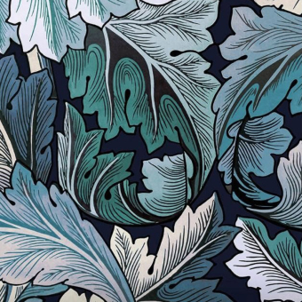 Acanthus Panel Blue Midnight House of Hackney
