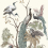 Papier peint panoramique Paon Droit Edmond Petit Sépia RM143-03