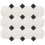 Duos Cabochons cement Tile Carodeco Neige, Ardoise Octogone8005/Cabochons9095