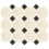 Carreau ciment Duos Cabochons Carodeco Ivoire, Ardoise Octogone8018/Cabochons9095