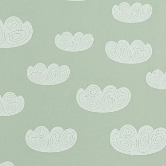 Cloud Wallpaper Mint/White Ferm Living