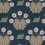 Carta da parati Burges Snail Little Greene Dark blue burges-snail-dark-blue