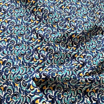 Abondance Fabric Blue Claire de Quénetain