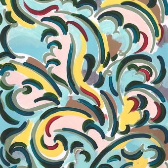 Andreas Fabric Multicolore Claire de Quénetain
