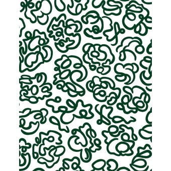 The Hydrangea Fabric Green Claire de Quénetain