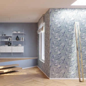 Kintsugi Pot metal Wallpaper