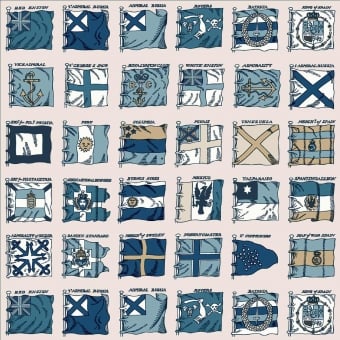 Carta da parati Naval Ensigns