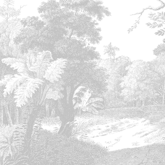 Papier peint panoramique Ebony Forest Gris Les Dominotiers