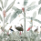 Carta da parati panoramica Casela Birds Les Dominotiers Vert DOM616