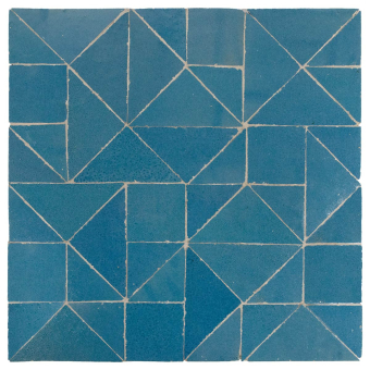 Mosaik Shape Bleu Pacific De Tegel