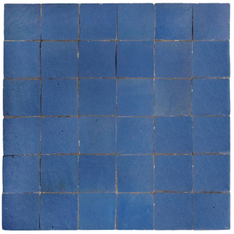 Mosaik Plain Bleu Denim De Tegel