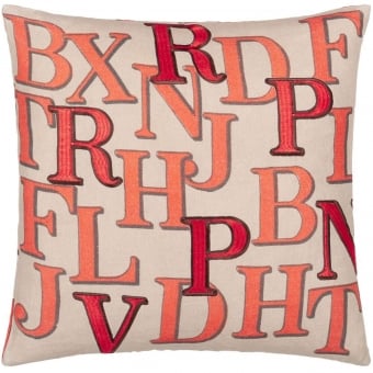 Alphabet Parchment Cushion