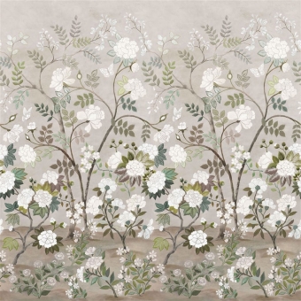 Papier peint panoramique Fleur Orientale Céladon Designers Guild