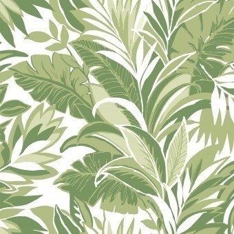 Papier peint Palm Silhouette Green York Wallcoverings