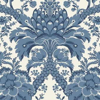 French Artichoke Damask Wallpaper