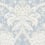 Papier peint French Artichoke Damask York Wallcoverings Periwinkle DM4955