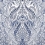 Jaipur Paisley Damask Panel York Wallcoverings Indigo White DM4912M