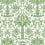 Palmetto Palm Damask Wallpaper York Wallcoverings Green DM5011