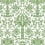 Palmetto Palm Damask Wallpaper York Wallcoverings Green DM5011