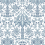 Palmetto Palm Damask Wallpaper York Wallcoverings Blue DM5012