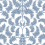 Royal Fern Damask Wallpaper York Wallcoverings Blue DM4962