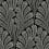 Papier peint Shell Damask York Wallcoverings Black Glint BW3951