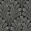 Shell Damask Wallpaper York Wallcoverings Black Glint BW3951