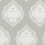 Carta da parati Signet Medallion Damask York Wallcoverings Grey DM4984