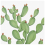 Piastrella Cactus Francesco De Maio Bianco Terminale Cactus-Terminale-53x53-1unit