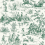 Bucolic Toile Wallpaper Coordonné Emerald A00034