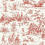Bucolic Toile Wallpaper Coordonné Coral A00035