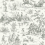 Bucolic Toile Wallpaper Coordonné Steel A00037