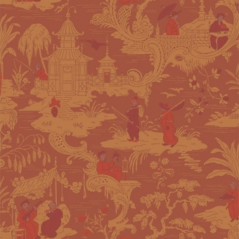 Chinese Toile Wallpaper Bleu Cole and Son