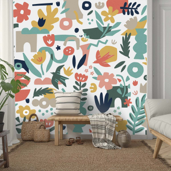 Papel pintado mural panorámico Symphonie Végétale