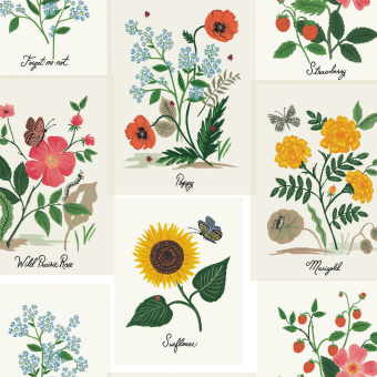Botanical Prints Wallpaper