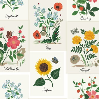 Botanical Prints Wallpaper