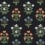 Tapete Mughal Rose Rifle Paper Co. Black RP7348