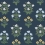Mughal Rose Wallpaper Rifle Paper Co. Navy RP7351