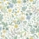 Carta da parati Strawberry Fields Rifle Paper Co. blue-gilver RP7357