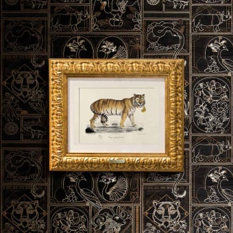 Golden Tigers Wall Covering