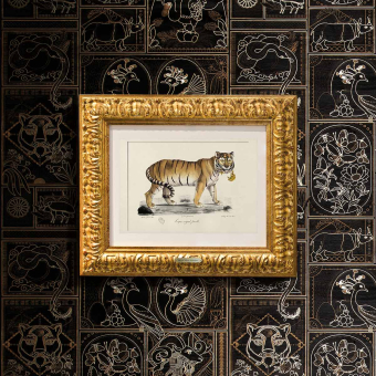 Wandverkleidung Golden Tigers Ebony Arte