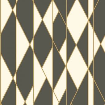 Oblique Wallpaper Charcoal Cole and Son