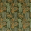 Samt Peregrine Paisley Mulberry Emerald FD2002.S16