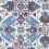Papel pintado Persian Carpet Thibaut Blue and White T10824